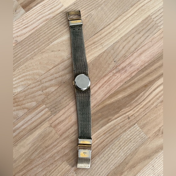 Bulova Ladies Watch Rare Vintage Mesh Bracelet Diamond in Black Dial - Picture 10 of 12